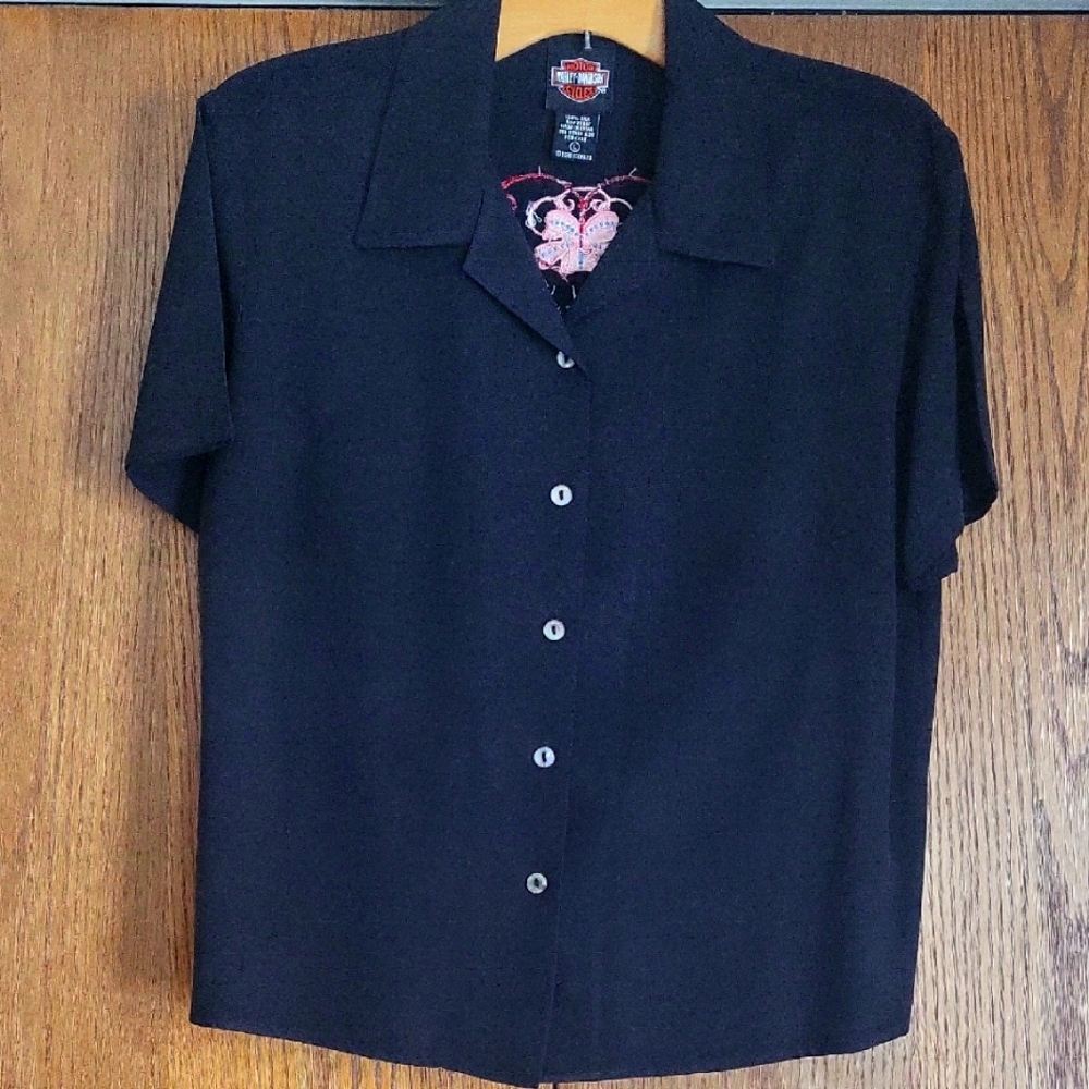 Harley-Davidson Black Short Sleeve Ladie's Shirt